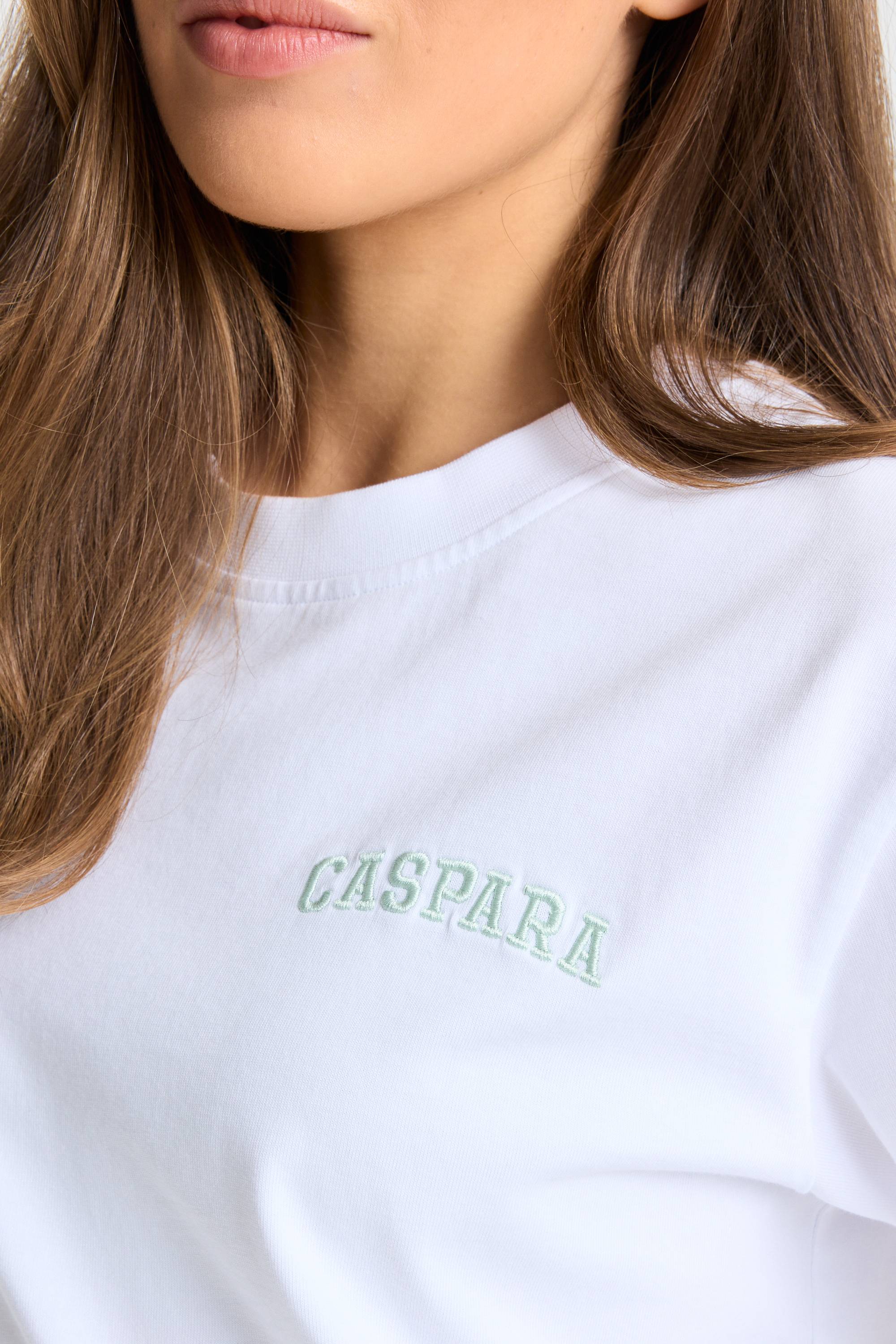 W. All-Star Embroidered Tee - White/Pistachio